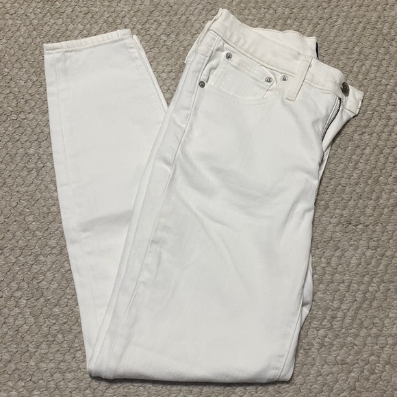 J. Crew Denim - Women’s J.Crew High Rise Skinny White Jeans Sz 29